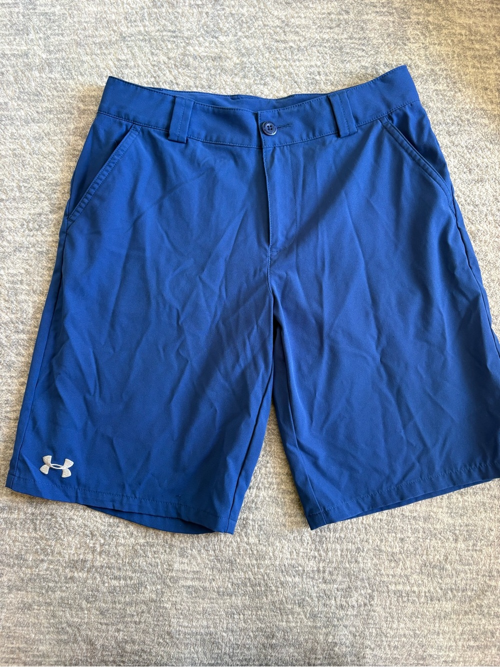 Under Armour Boys Blue Performance Golf Shorts